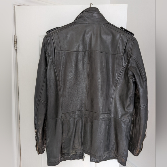 Genuine Men's Danier Leather Coat, size M - Picture 2 of 2